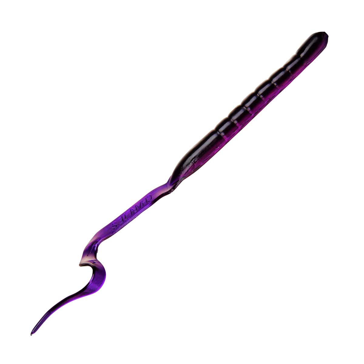 10" Swimming Worm Black Grape