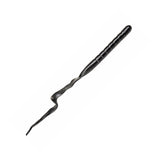 10" swimming worm soft bait in plain black color