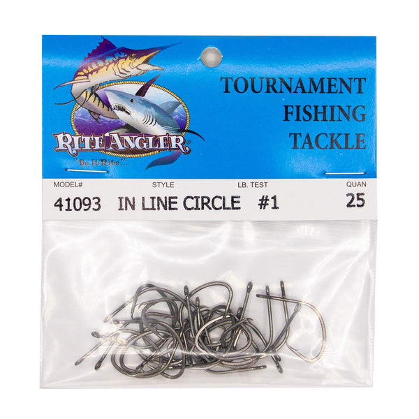 circular rotating fish hooks Inline Circle Hooks, (25pk) – Rite Angler
