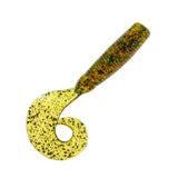 Charlies Worms 5in Grub Rootbeer green black flake