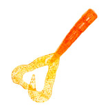 Charlies Worms 6in Twin Tail Shrimp Amber Silver Flake 1