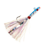 Charlies Worms White Blue Flash Jig