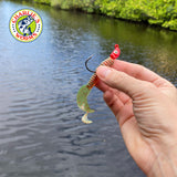 Charlie's Worms 4" scented soft bait grub rigged