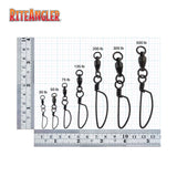 Rite Angler heavy duty DWE Snap Swivel size chart