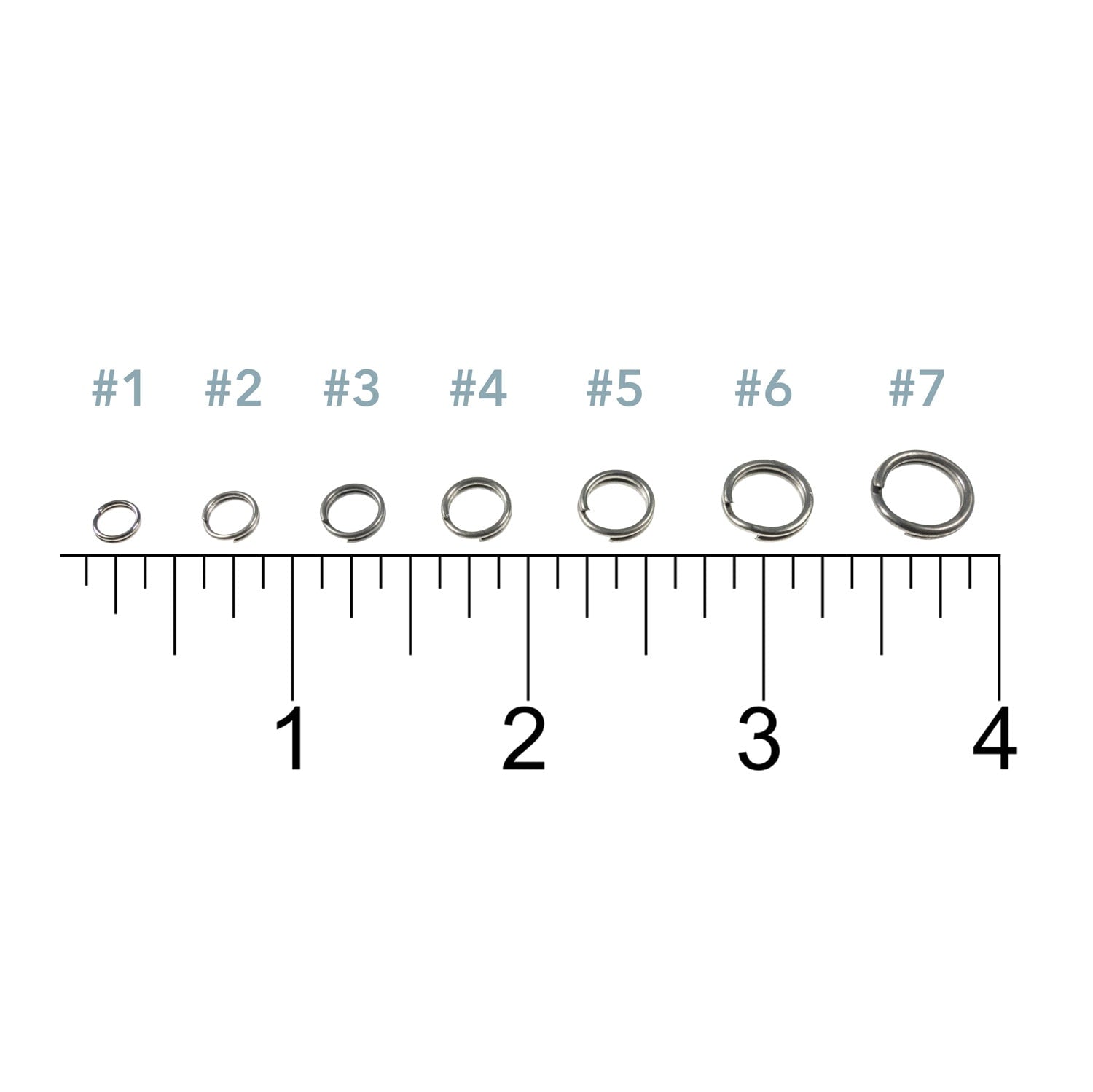 Rite Angler Split Ring Sizes