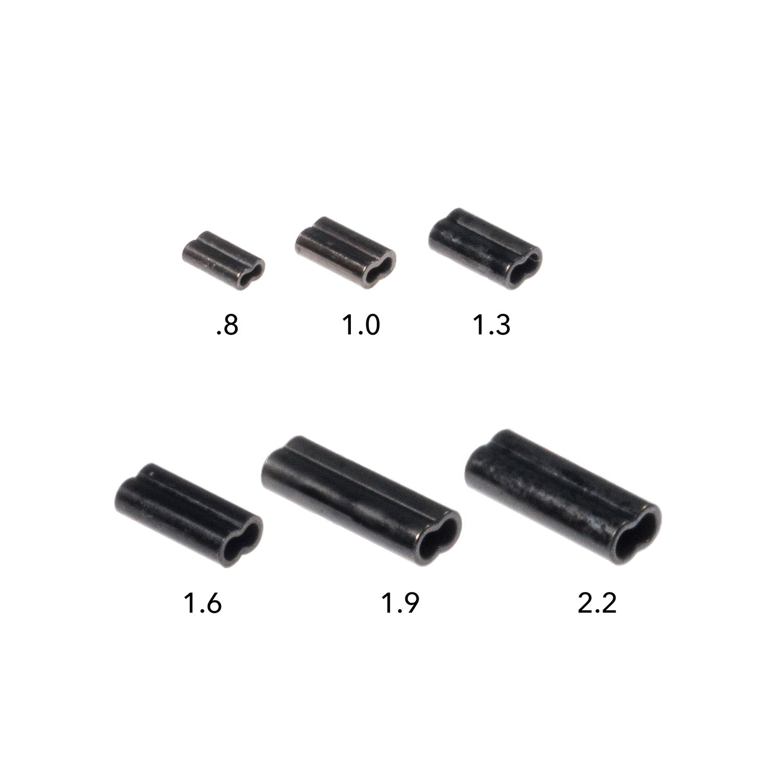 Rite Angler Mini Double Barrel Crimp Sleeve Sizes