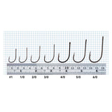 Rite Angler Octopus Beak Straight Hook Kit Size Grid