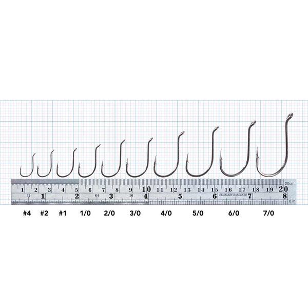 Size 4/0 Offset Fish Hooks 100 Pack 100-Pack Matzuo Black Up Eye Offset Octopus Fish Hooks Size 4/0, High Carbon Steel High Carbon Steel Hooks Size 4/0 Offset Fish Hooks 100 Pack 100-Pack Matzuo Black Up Eye Offset Octopus Fish Hooks Size 4/0, High Carbon Steel High Carbon Steel Hooks