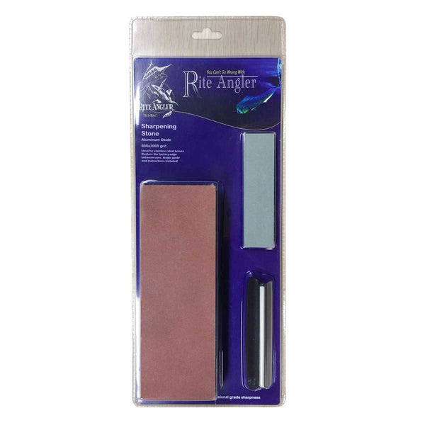Sharpening Stone with Rubber Base Rite Angler