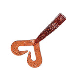 Charlie's Worms Twin tail Shrimp 3" root beer red
