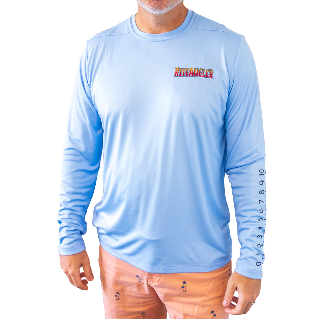 Rattlin Jack Water Bones Fishing Shirt UV Mens Sun Protection Long Sleeve  Skeleton UPF 50 