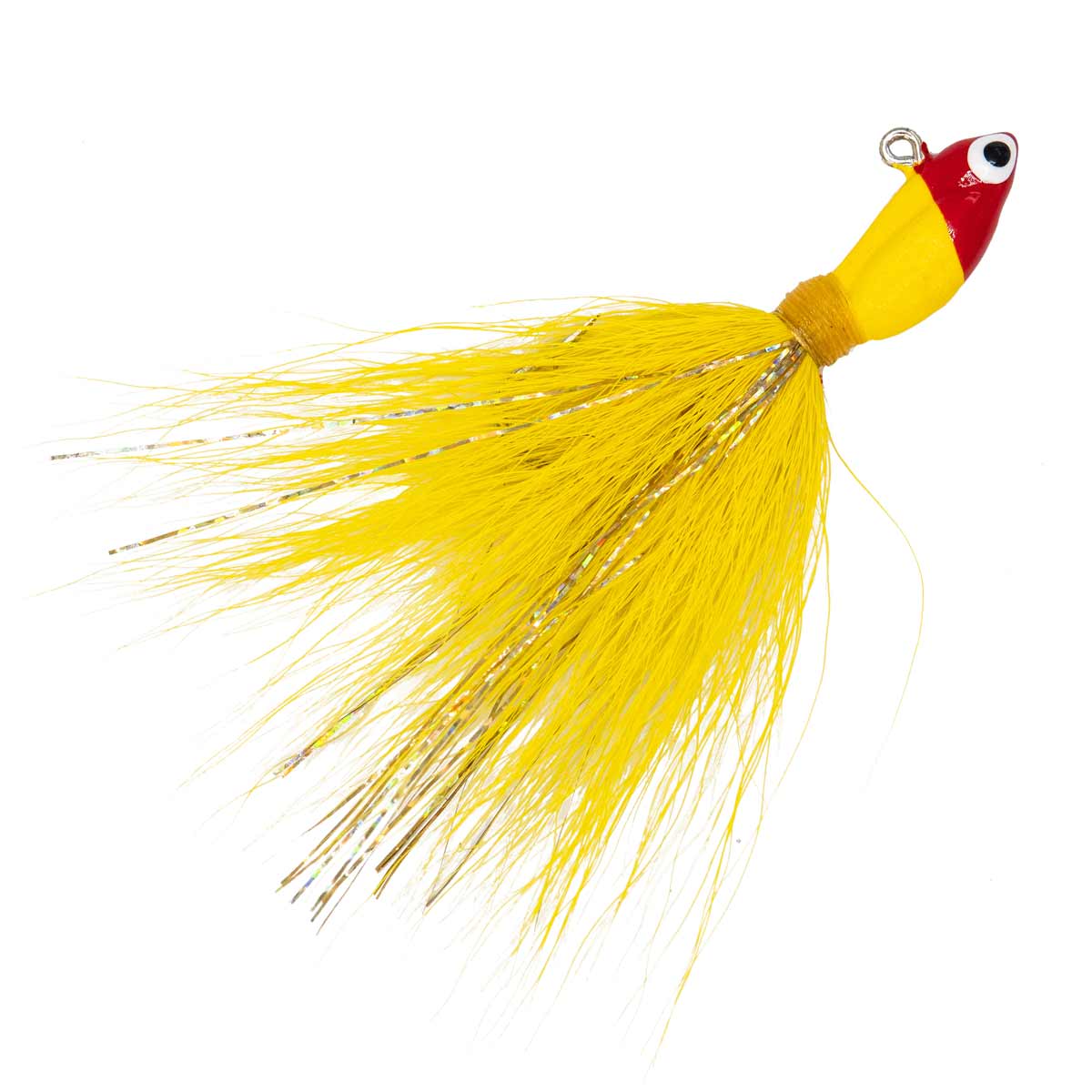 Charlie's 1/4 oz Potbelly Bucktail Jig - Yellow/Red