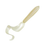 Charlies Worms 4in Grub Pearl White 1