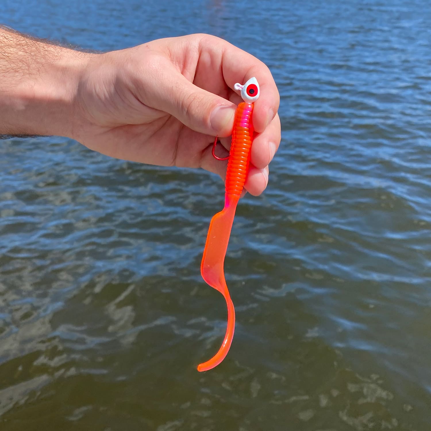 Ukerdo Curly Tail Grub Worm Fishing Lures Swimbait Soft Plastic