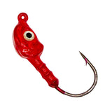 Charlies Worms Saltwater Jighead Red