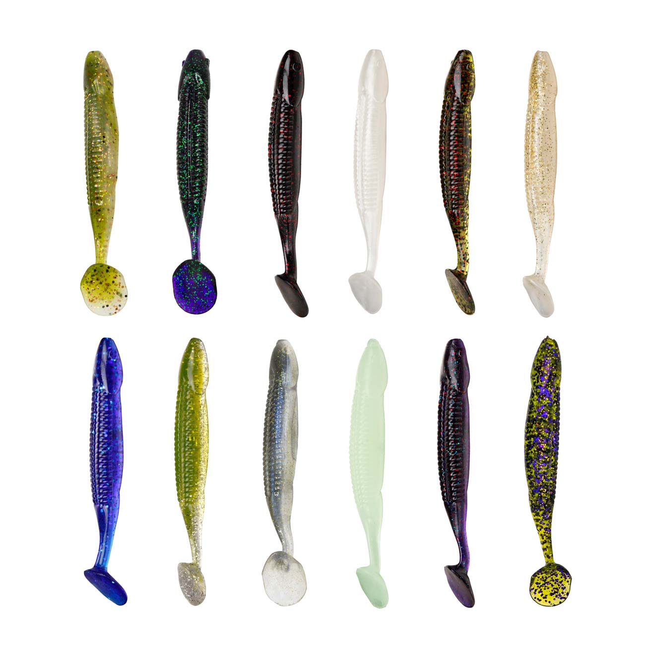 Charlies Worms Zipper Dipper soft plastic bait Colors