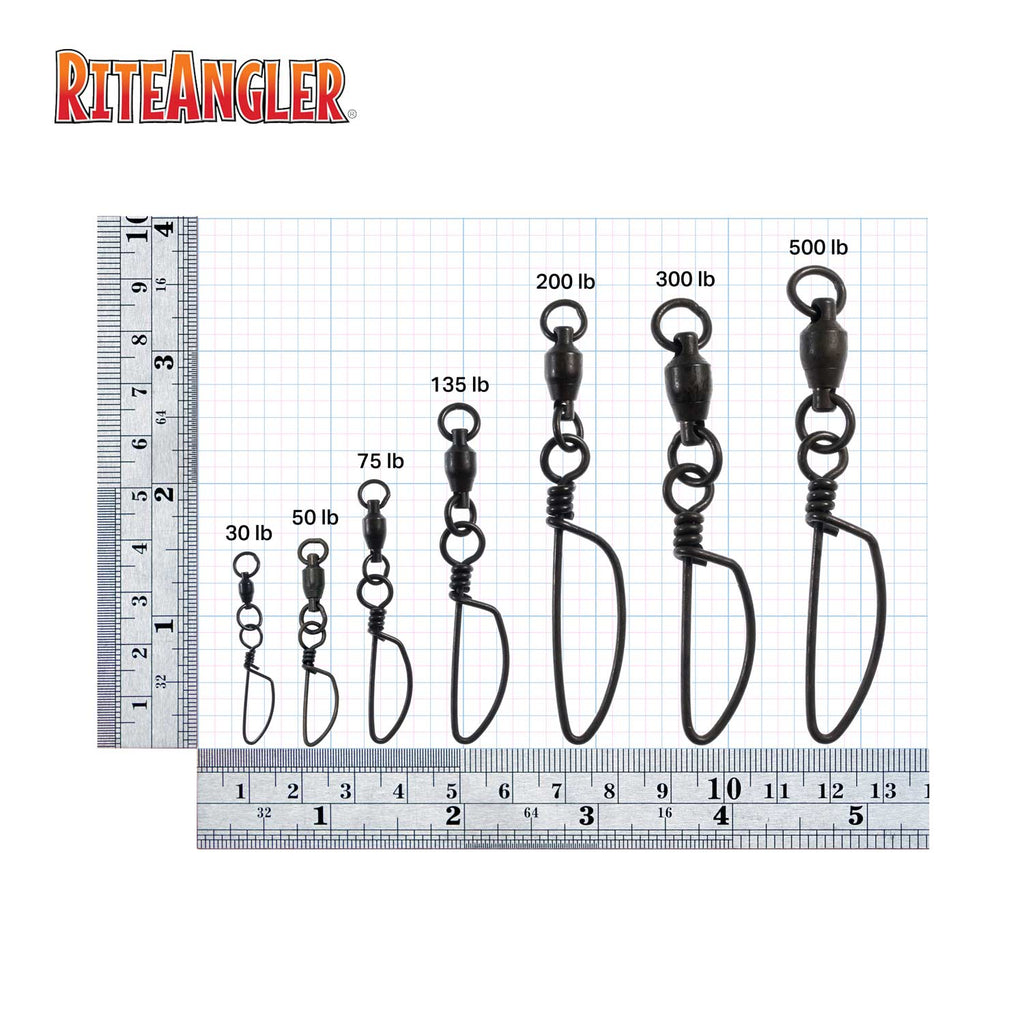 Ball Bearing Snap Swivel DWE (2 pack) Rite Angler