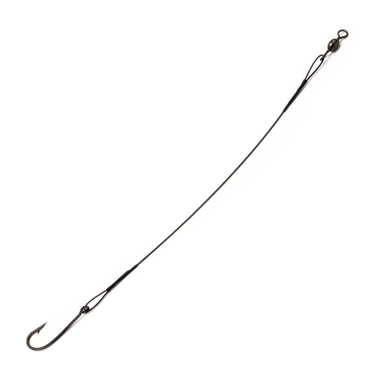 Rite Angler Coated Wire Leader Hook Rig 51086 95 6in Black 1