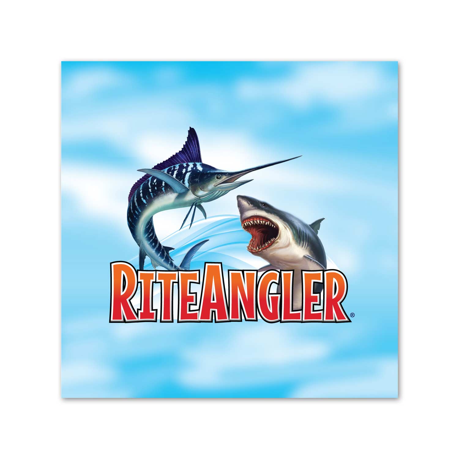 Rite Angler fishing kite with clouds