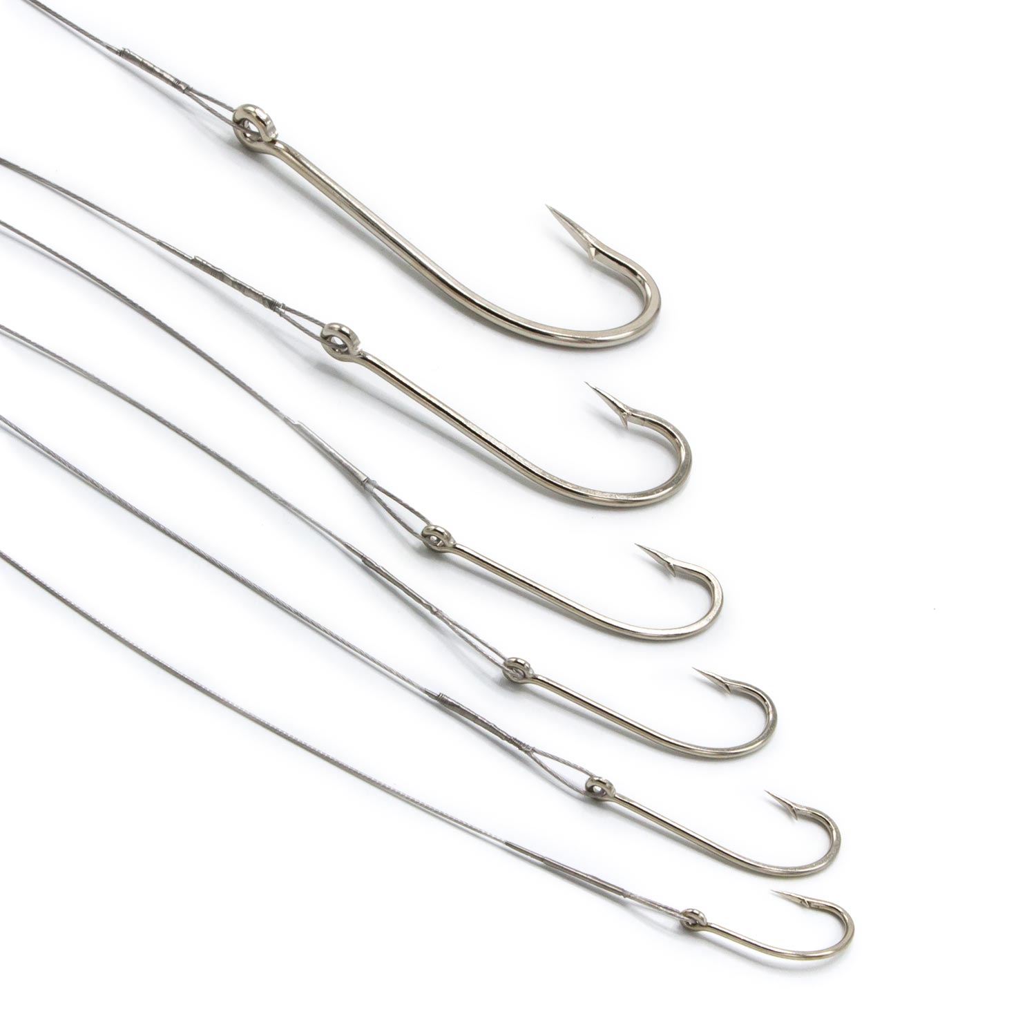 FASPLORE Fishing Hook and Leader Stainless Steel Leader Fishing Rig Hooks  with Wire Line Leader (5 pcs-1 Hook(4#)) : : Sports, Fitness &  Outdoors