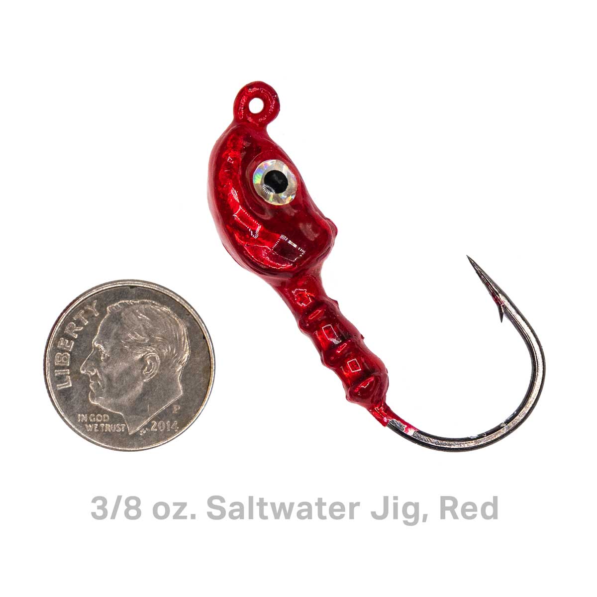 Charlie's Worms Saltwater Jig 3/8oz Red