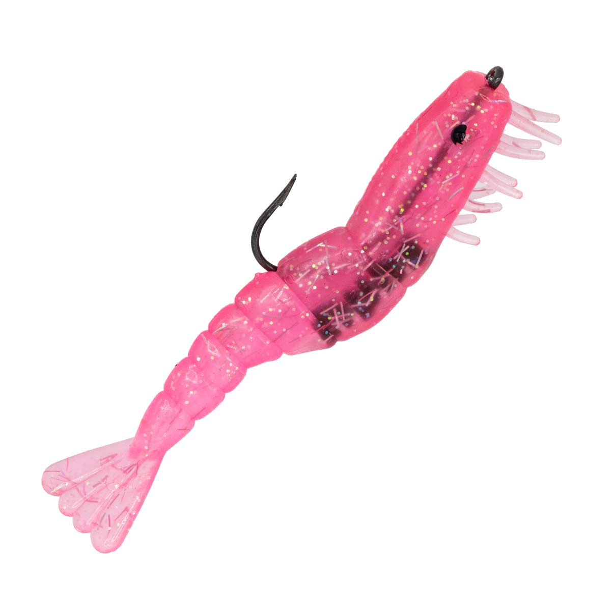 Charlie's Pre-Rigged Shrimp Trio 3/Pk (12 colors to choose from) - Cotton  Candy