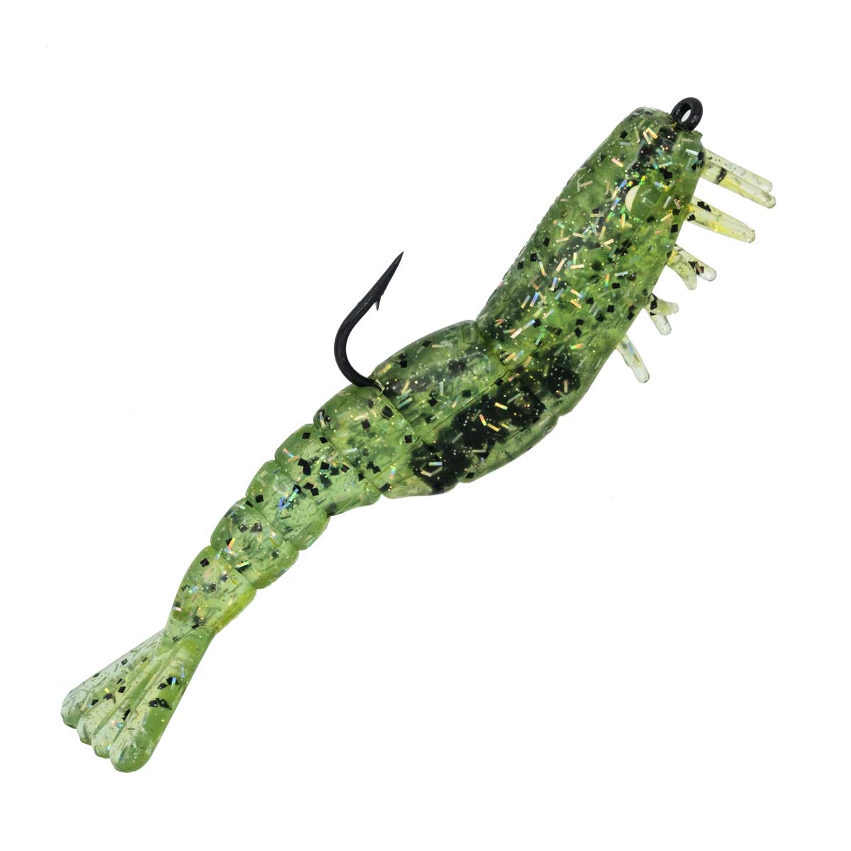 25 PCS. GLOW IN THE DARK SOFT SILICONE SHRIMP LURE BAITS, 5cm. 5 COLORS 5  EACH for Toothy Critters, Rigging Baits and Lures for Saltwater 